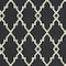 Homeroots 8 x 11 ft. Black & Ivory Trellis Indoor & Outdoor Area Rug 389535 - alternate 2
